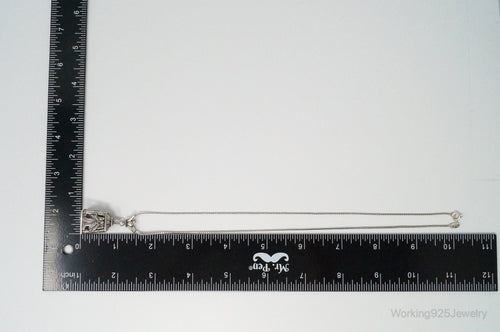 Four Sided Angel Bell Sterling Silver Necklace