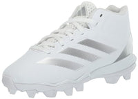adidas Adizero Impact.2 Spark Molded Football Sneaker White/Silver Metallic/White 6 US Unisex Big Kid