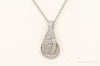 Designer Ryze Cubic Zirconia Sterling Silver Necklace