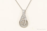 Designer Ryze Cubic Zirconia Sterling Silver Necklace