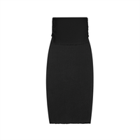 Dyed Washed Straight Hip-Hugging Slim Skirt