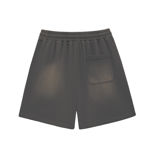 Phantom Roses Sun Faded Cotton Shorts