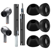 Foam Ear Tips for Samsung Galaxy Buds3 Pro - Ultimate Comfort and Unshakeable Fit with Memory Foam Earbud Tips Earbud Replacement Tips - L