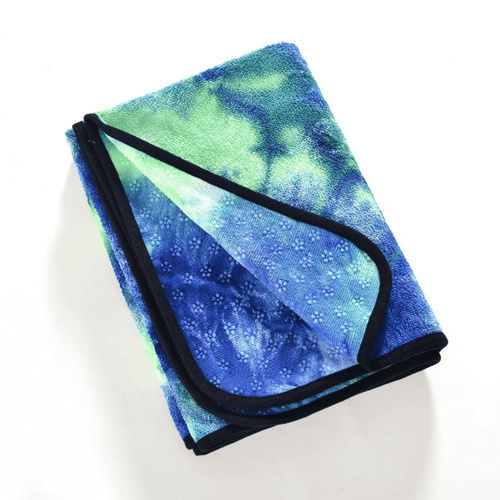JupiterGear Tie Dye Yoga Mat Towel with Slip-Resistant Grip Dots