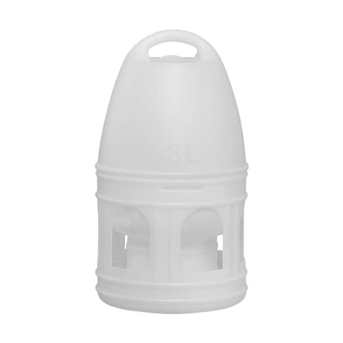 Gazechimp Bird Water Drinker Quail Dove Chicken Parakeet Parrot Pigeon Water Dispenser Feeder Water Pot Container White 3L