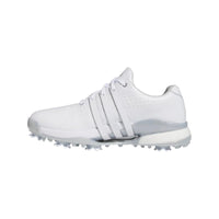 adidas Womens Tour360 24 Golf Shoes Footwear White/Core Black/Silver Metallic 7