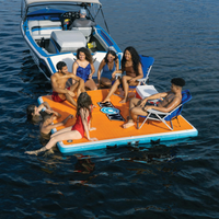 WOW Watersports 8'x8'x6" Drop Stitch Vacation Station Dock with Deckpad