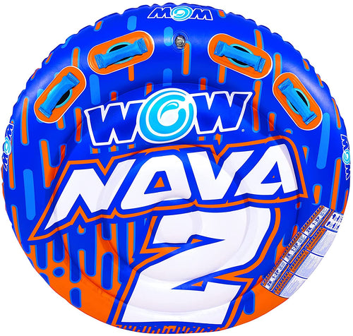 WOW Sports Nova 2 Person 2P Towable Deck Tube (22-WTO-3984) Jupiter Gear