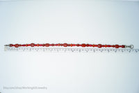 Designer Carolyn Pollack Relios Carnelian Red Jasper Sterling Silver Necklace