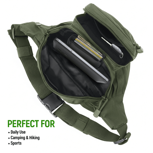 XGear Tactical Hunting Fanny Pack with USA Flag Patch