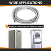 10 Pcs 8 ft Ice Maker Hose, with 1/4" Comp by 1/4" Comp Connection, Stainless Steel Braided Hose