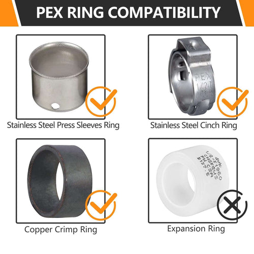 3/4" PEX Crimp Ball Valve, Blue (Lead Free) Plumbingsell