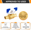 3/4" PEX Crimp Butterfly Ball Valve, Blue (Lead Free) Plumbingsell
