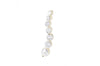Vtg Gold Vermeil Cubic Zirconia Circles Bubbles Sterling Silver Necklace Pendant
