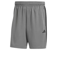adidas Mens Train Essentials Piqué 3-Stripes Shorts Grey/Black