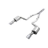 AWE Tuning 2015+ Dodge Charger 6.4L/6.2L SC Non-Resonated Touring Edition Exhaust - Silver Tips