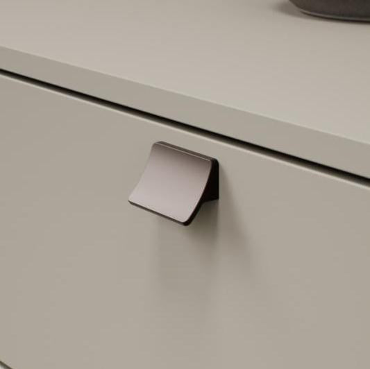 Dark Bronze "Ciel" Tab Drawer Pulls Euro • Knobs