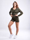JupiterGear High-Waisted Athletic Shorts with Side Pockets