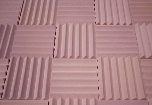 Easy Mount Acoustic Foam Kit - 12x12x2" Acoustic Foam Panels With Adhesive - Wedge Style - 4 Pack