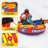WOW Watersports Tracer Snow Tube Towable for Summer and Winter Action