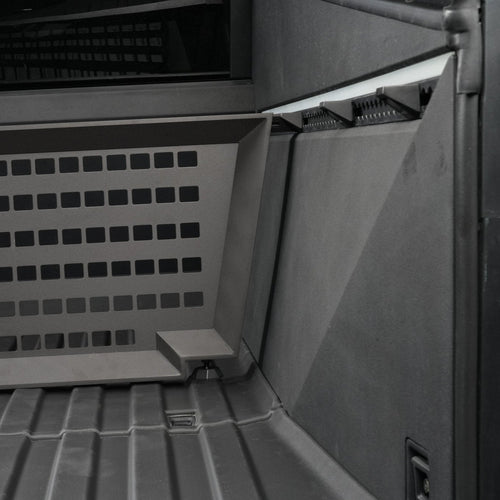 Adjustable Vault Cargo Divider Compatible with Bed Mat For  Cybertruck
