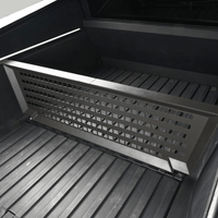 Adjustable Vault Cargo Divider Compatible with Bed Mat For  Cybertruck