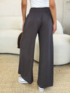 Basic Bae Full Size Smocked Wide Waistband Wide Leg Pants