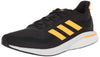 adidas Mens Supernova + Running Shoe Core Black/Flash Orange/Flash Orange 12