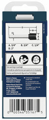 BOSCH 85248MC 3/4 In. x 3/4 In. Carbide-Tipped Hinge Mortising Router Bit