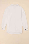 Cloudy Blue Snap-Front Collared Jacket with Pockets Lightweight and Versatile Jacket