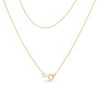14K Yellow Gold Plated .925 Sterling Silver 1/4 Cttw Round and Baguette-Cut Diamond Composite Heart 18" Pendant Necklace (H-I Color, SI2-I1 Clarity)