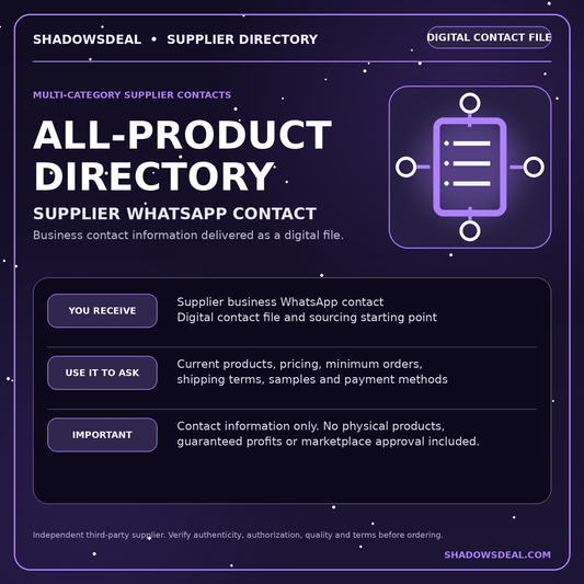 Wholesale Supplier Contact Directory for Resellers