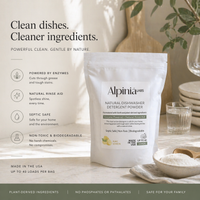 Powerful Dishwasher Detergent with Enzymes — No Microplastics, No Residue