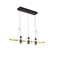 Aluminum Kitchen Island Pendant Lights with 4 LED Lamps