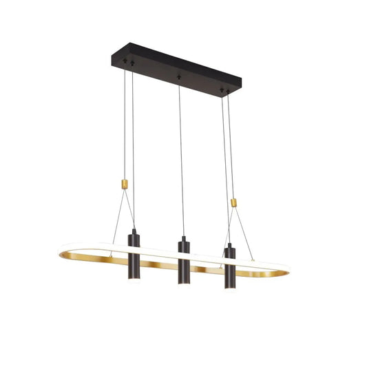 Aluminum Kitchen Island Pendant Lights with 4 LED Lamps