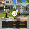 Aluminum Solar Lights Lanterns LED 2-Pack for Outdoor Pathways and Gardens
