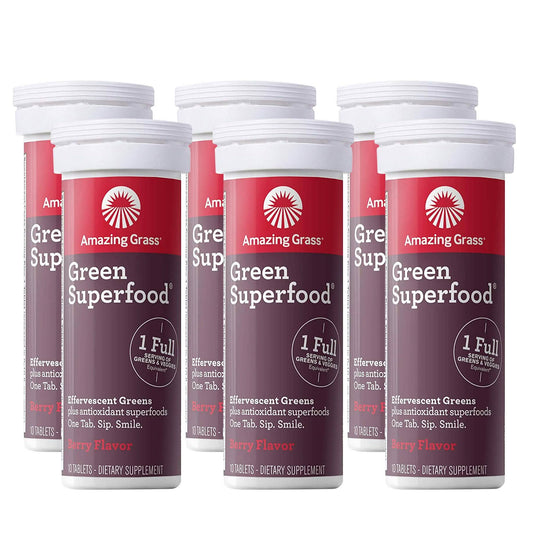 Amazing Grass Green Superfood Water Flavoring Tablet with Antioxidants and Alkalizing Greens