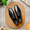 21-532-BKM ANDREA Crocodile Lace Up, Black
