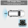 Master Tailgaters Small License Plate Frame Backup or Front Camera with 8 IR LED Night Vision, IP68 Waterproof, and 170° Wide Angle Camera