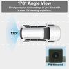 Master Tailgaters Small License Plate Frame Backup or Front Camera with IP68 Waterproof, and 170° Wide Angle Camera