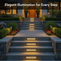 Antique Bronze LED Step Light Fixture | Brass Construction | Low Voltage