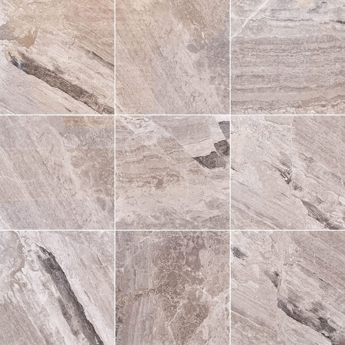 Atlantic Grey Cloudy Floor and Wall Marble Tile Polished - Livfloors Collection