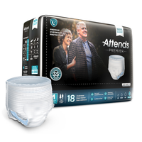 Attends Premier Premium Overnight Protection Underwear L  44"- 58" 16X