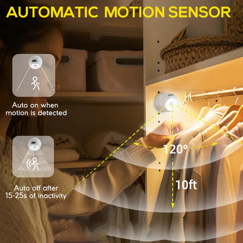 2 Pack 500 Lumens Motion Sensor Night Light