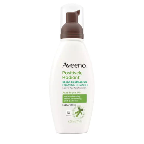 Aveeno Clear Complexion Foaming Facial Cleanser Oil-Free 6 oz