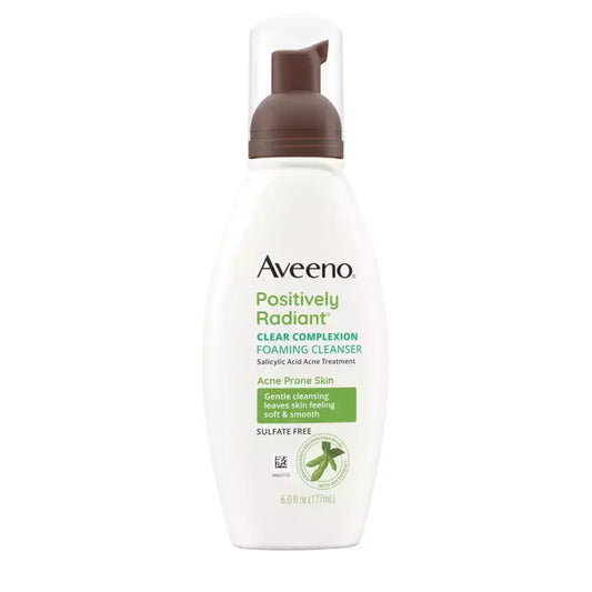 Aveeno Clear Complexion Foaming Facial Cleanser Oil-Free 6 oz