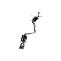 AWE Tuning Audi B8 A5 2.0T Touring Edition Single Outlet Exhaust - Diamond Black Tips