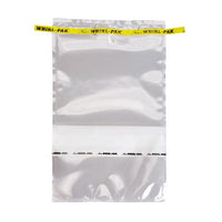 Whirl-Pak B01195 Write-On Bags - 55 oz. (1,627) Box of 500 - Yellow Tape