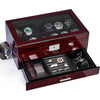 ANWBROAD 12 Slot Watch Cases for Men Watch Box with Large Lid Jewelry Box with Watch Storage 2-Tier Paint Surface Watch Holder Organizer for Men Lockable Watch Display Case UJWB001Y