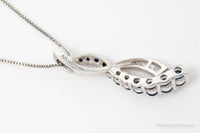 Designer Alwand Vahan Sapphire Cubic Zirconia Sterling Silver Necklace